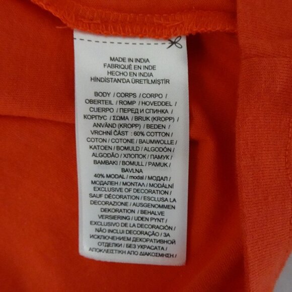 Ralph Lauren Logo Top Women's 2X Orange Embroidered Short Sleeve - Picture 7 of 8